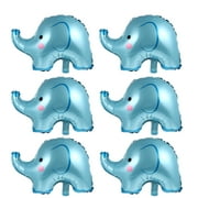 6pcs Foil Balloon Baby Shower Balloon Party Favor Elephant Balloon For Party